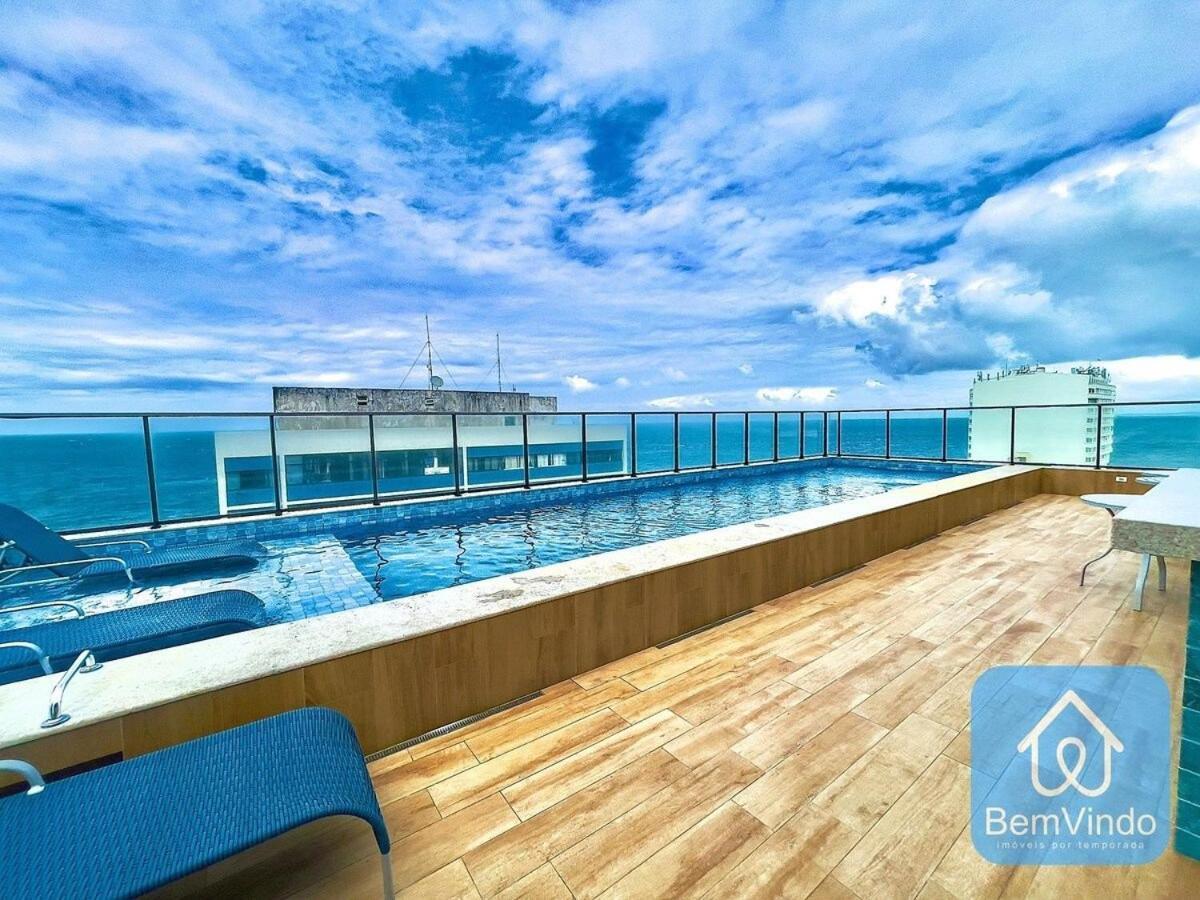 Apartamento Luxuoso Ao Lado Do Farol Da Barra Salvador Kültér fotó